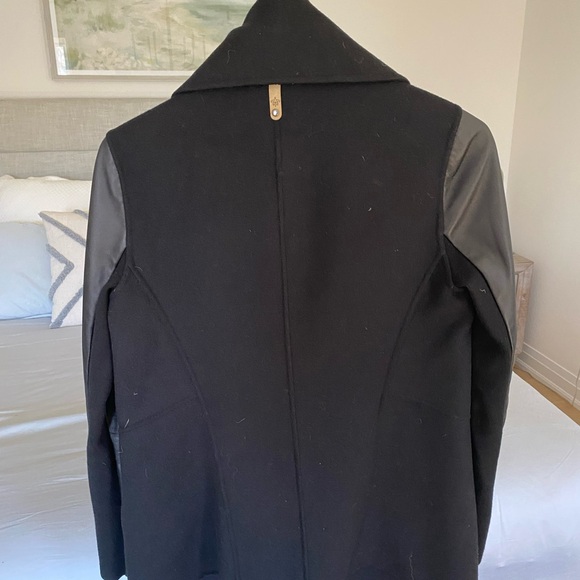 Mackage wool and leather coat, size small - Picture 6 of 7